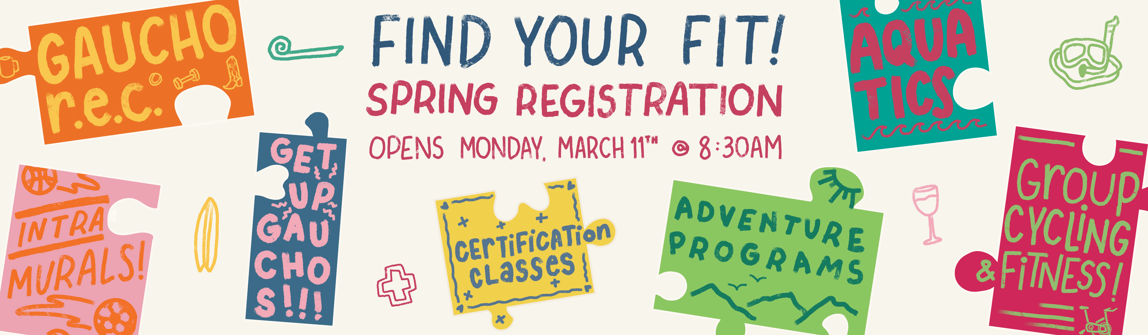 Spring Registration opens March 11 at 8:30am